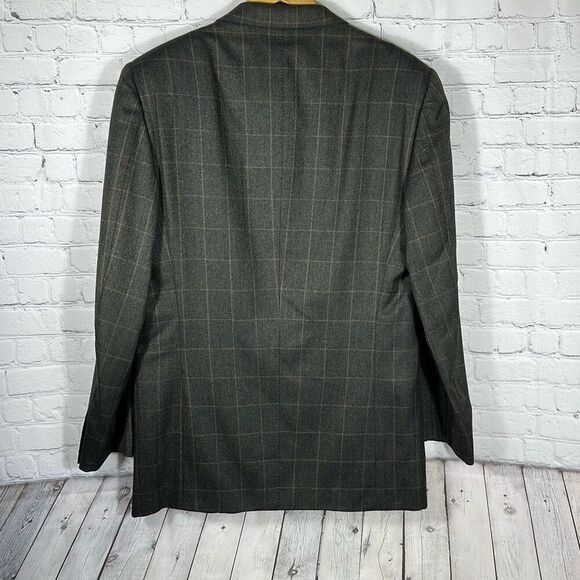 Ermenegildo Zegna Cashmere Blazer Suit Jacket 3 Buttons Size 56L Made in Italy - Picture 6 of 11